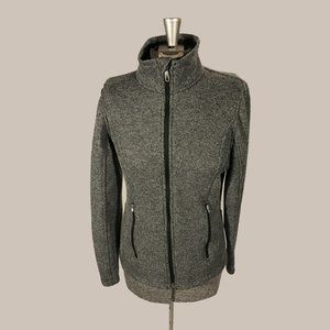 Spyder Women Grey Full Zip Sweater Size S